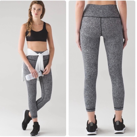 Lululemon High Times Pant Black White HH. - Picture 1 of 16